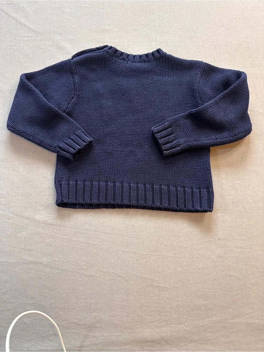 Ralph Lauren USA Flag Navy Knit Sweater 100% Cotton - Picture 8 of 10